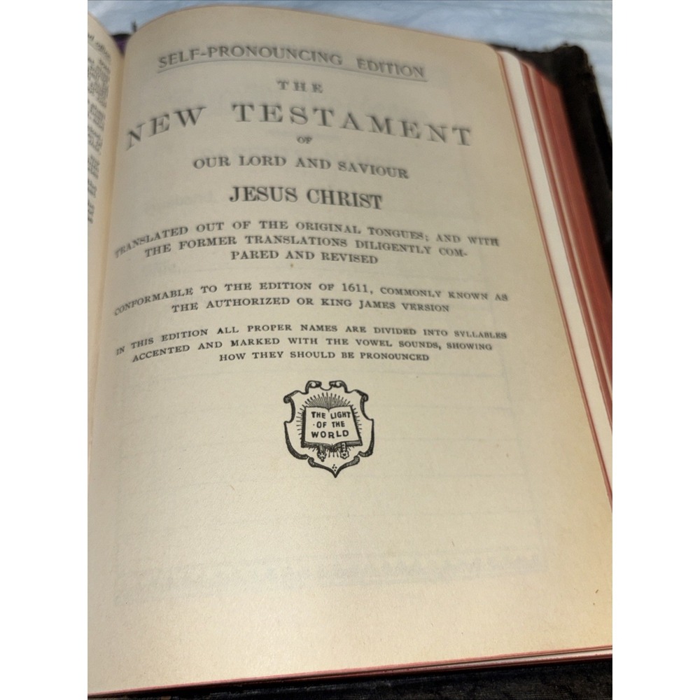 Antique 1922 National Bible Press Illustrated King James Bible Maps Concordance - Picture 9 of 16
